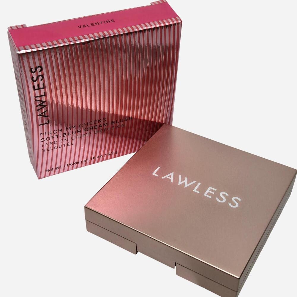 Lawless blush in Valentine. Pink cream blush with soft blur finish